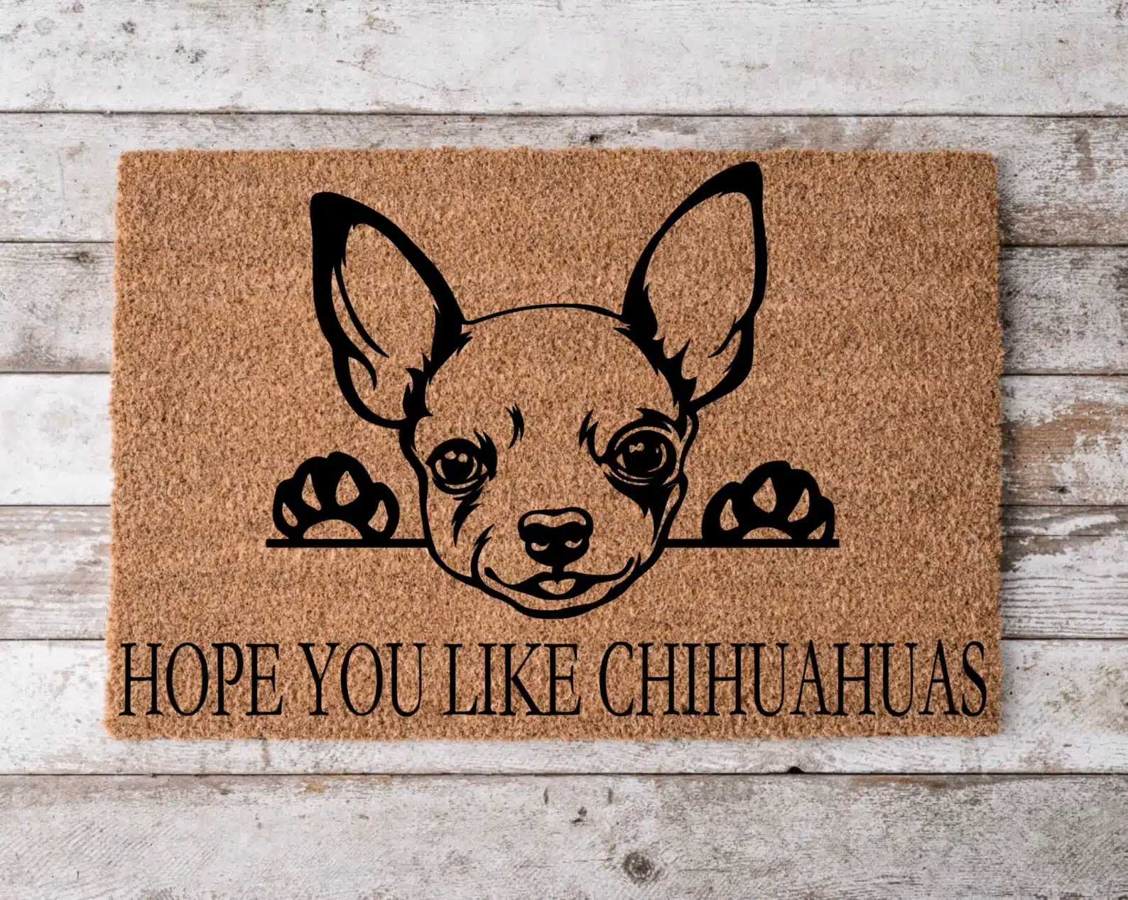 Hope You Like Chihuahuas Welcome Mat