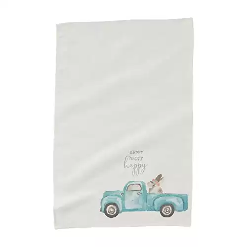 Truck Easter Watercolor Towel