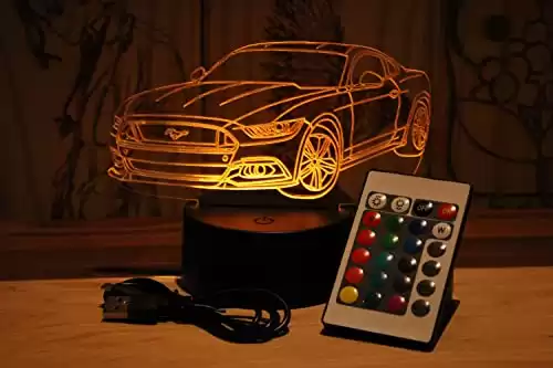 Acrylic LED Night Light Desk Lamp