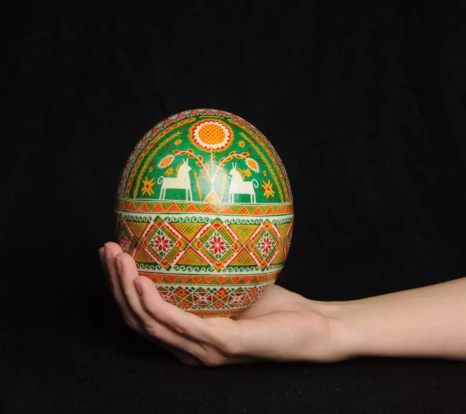 Ukrainian Hand Painted Egg Easter Gift