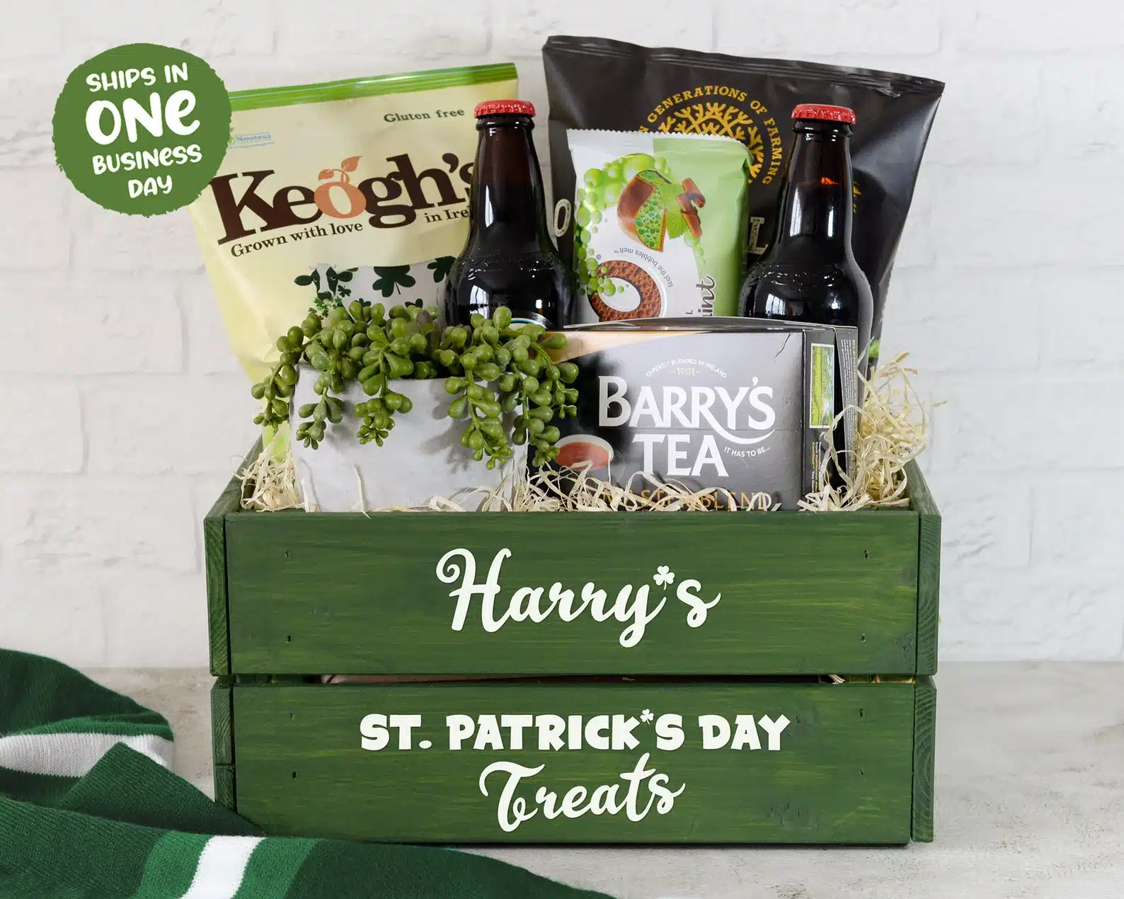 Personalized Wooden Patrick's Day Treats