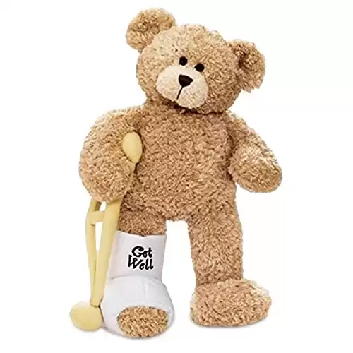 Get Well Soon Teddy Bear With a Cast