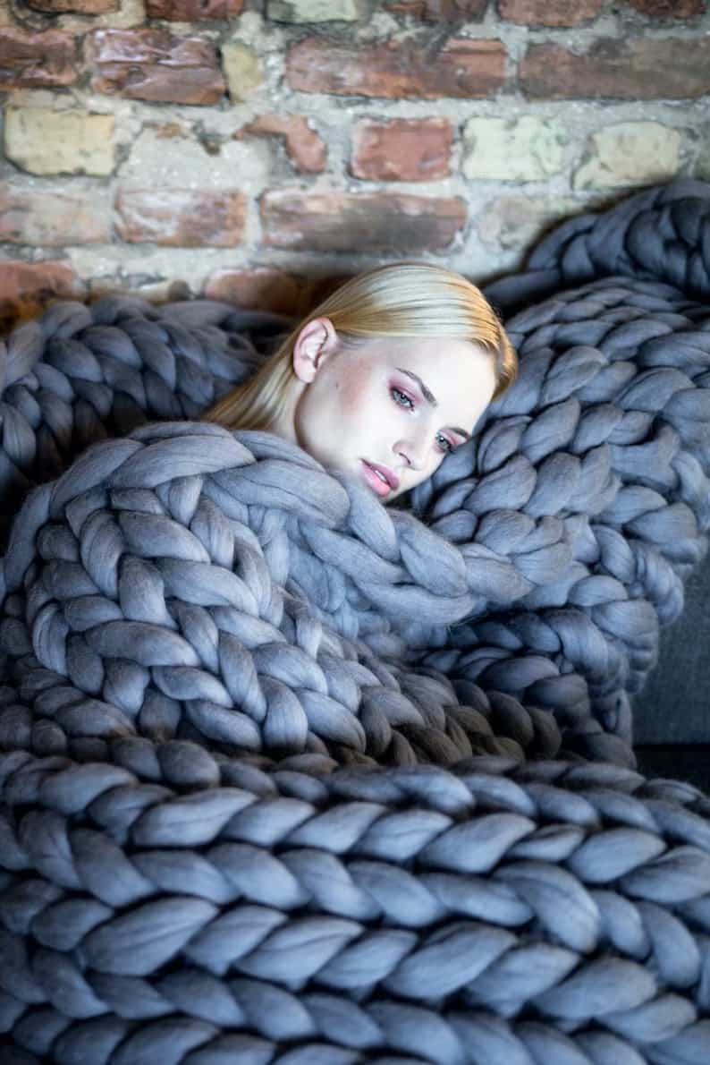 Chunky Knit Blanket