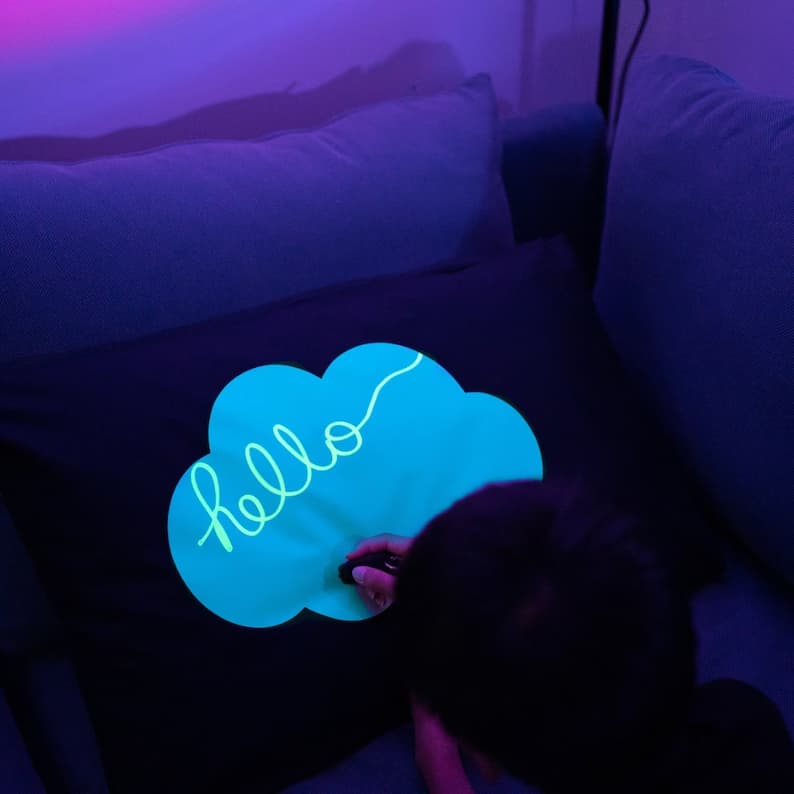 Glow In The Dark Doodle Pillowcase