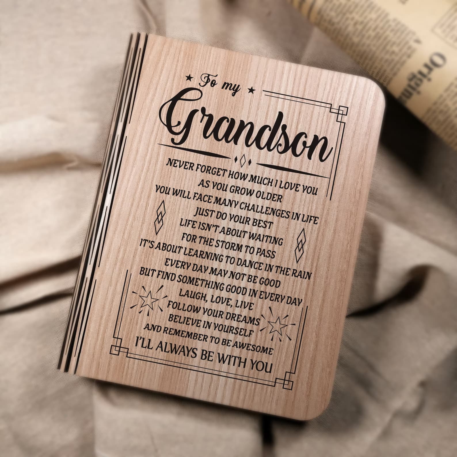 Grandson Book Lamp