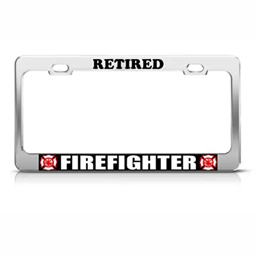 Retired Firefighter License Plate