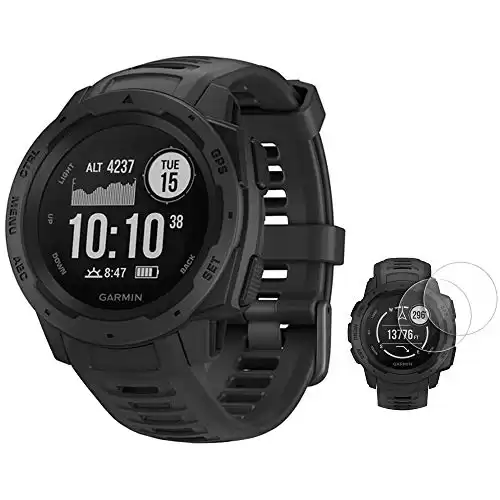 Garmin Instinct Rugged Outdoor Watch with GPS and Heart Rate Monitoring