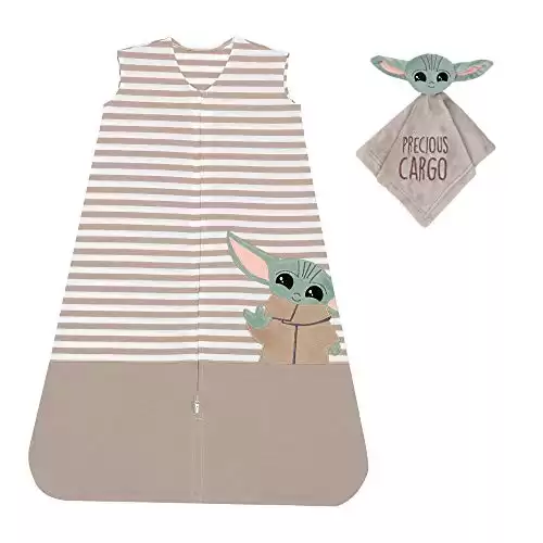 Baby Yoda Wearable Blanket & Lovey Gift Set