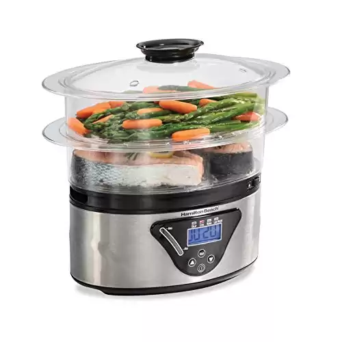 Electric Food Steamer & Rice Cooker for Quick