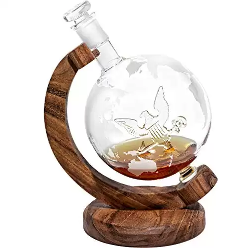 Globe Decanter With Logo Inside