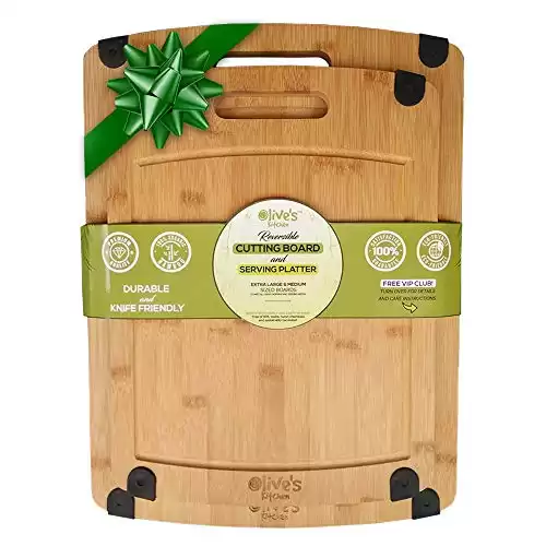 Organic Bamboo Cutting Board Set