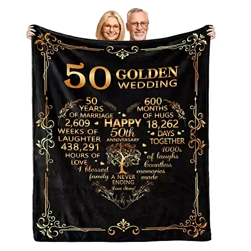 50th Anniversary Blanket 60" x 50"