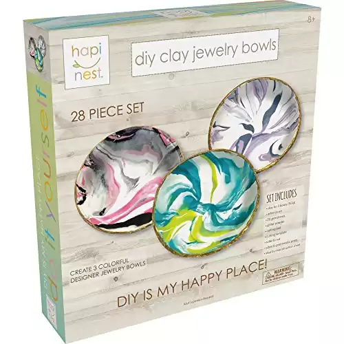 DIY Clay Jewelry Dish Arts and Crafts Kit
