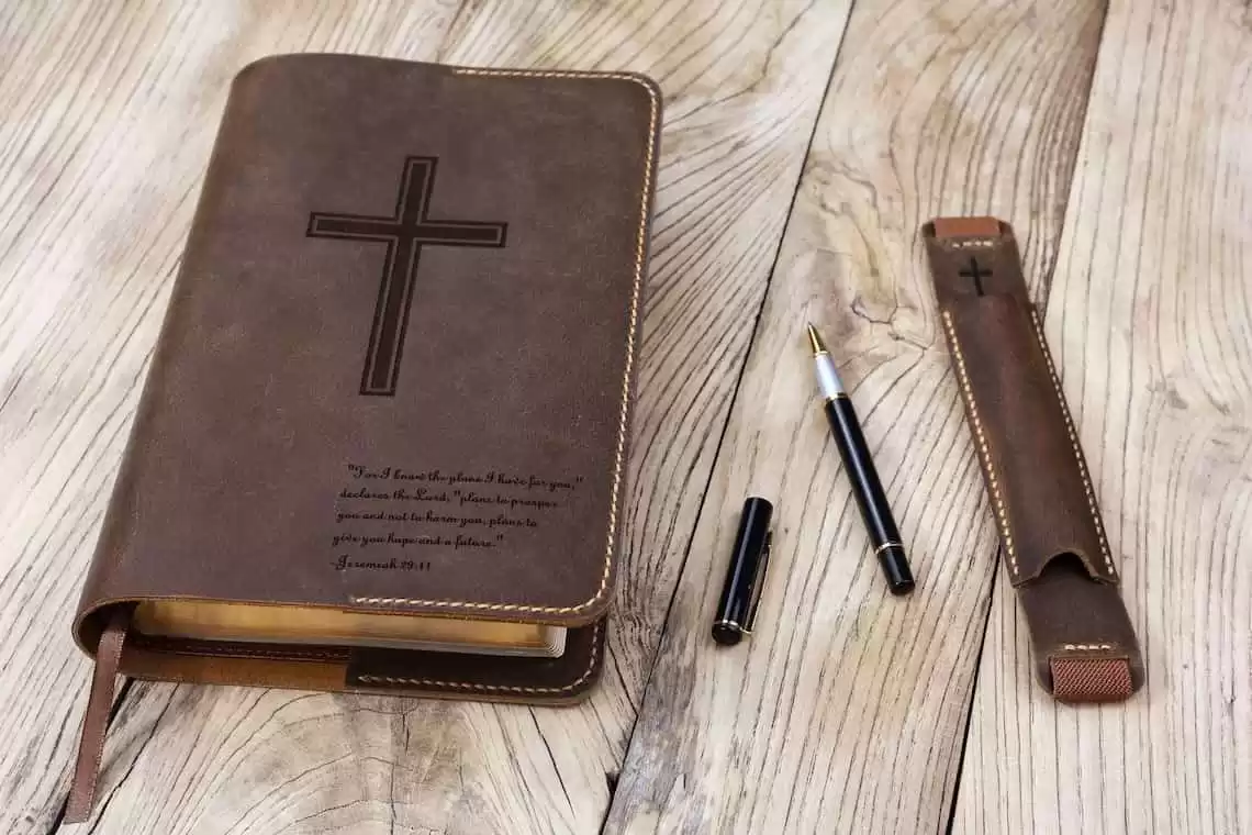 Personalized Leather Bible Cover