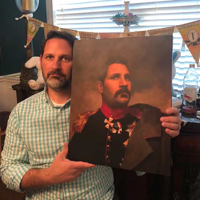 Man Portrait On Canvas
