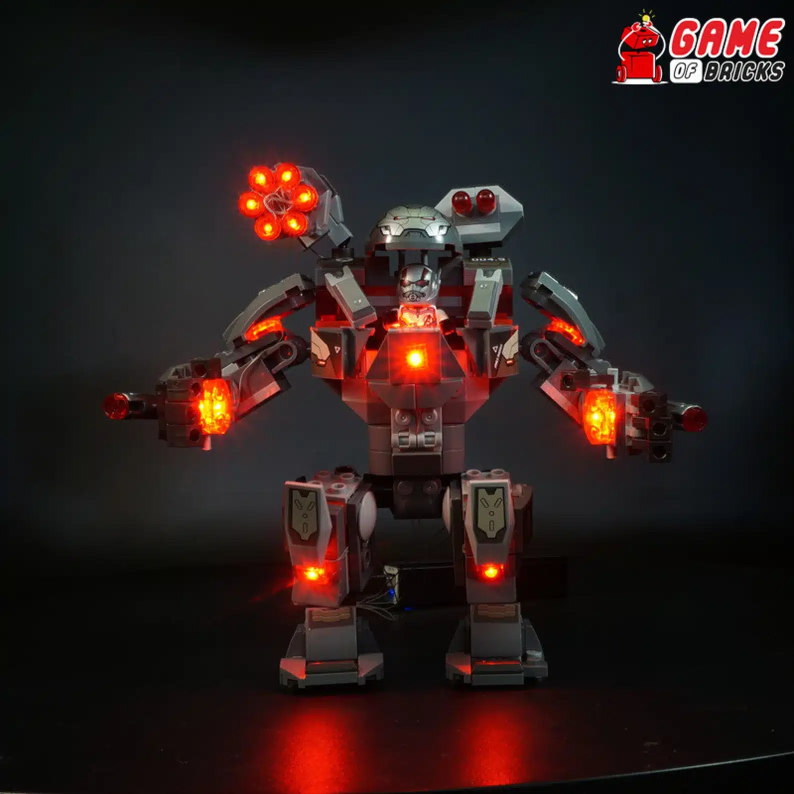 LED Light Kit for War Machine Buster Compatible With LEGO