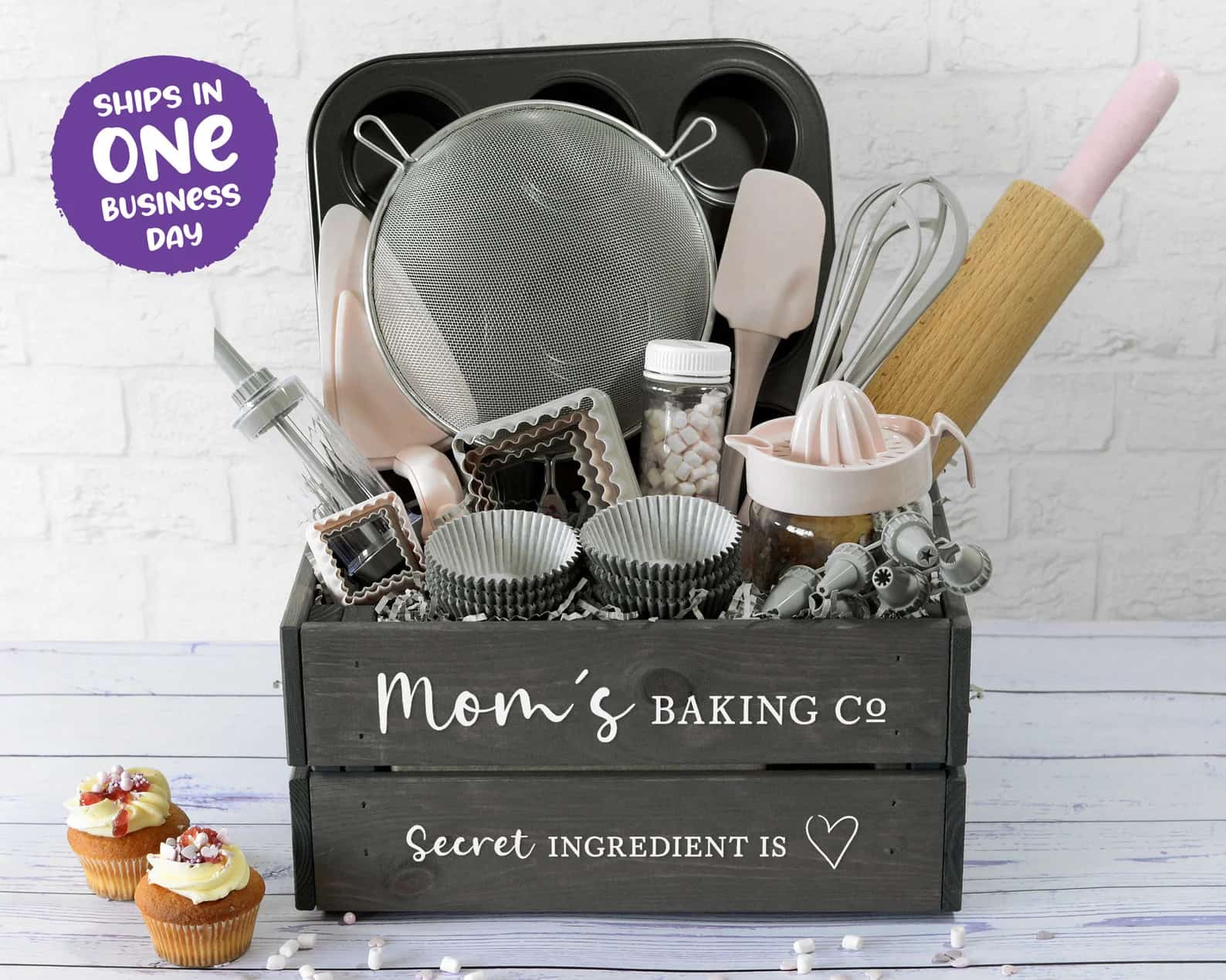 Personalized Wooden Cooking Crate