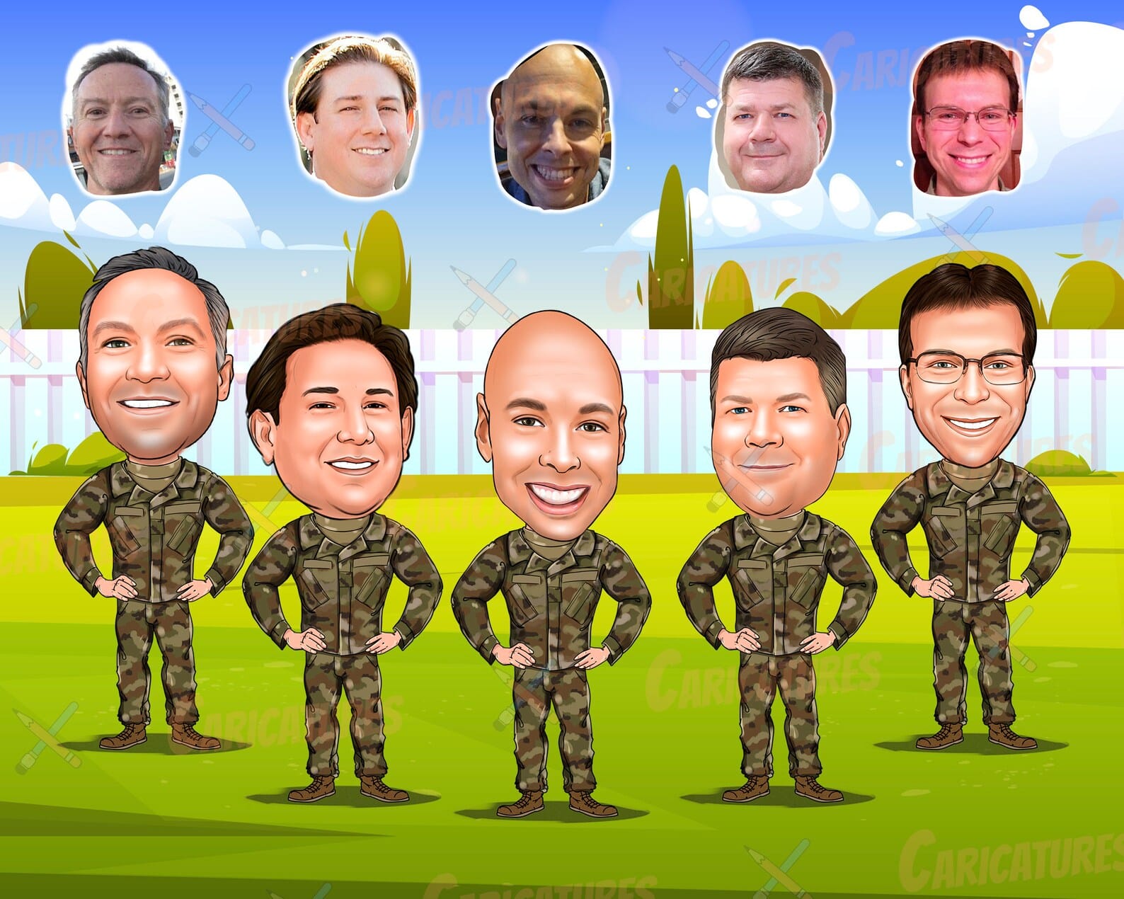Custom Cartoon Portrait From Photo