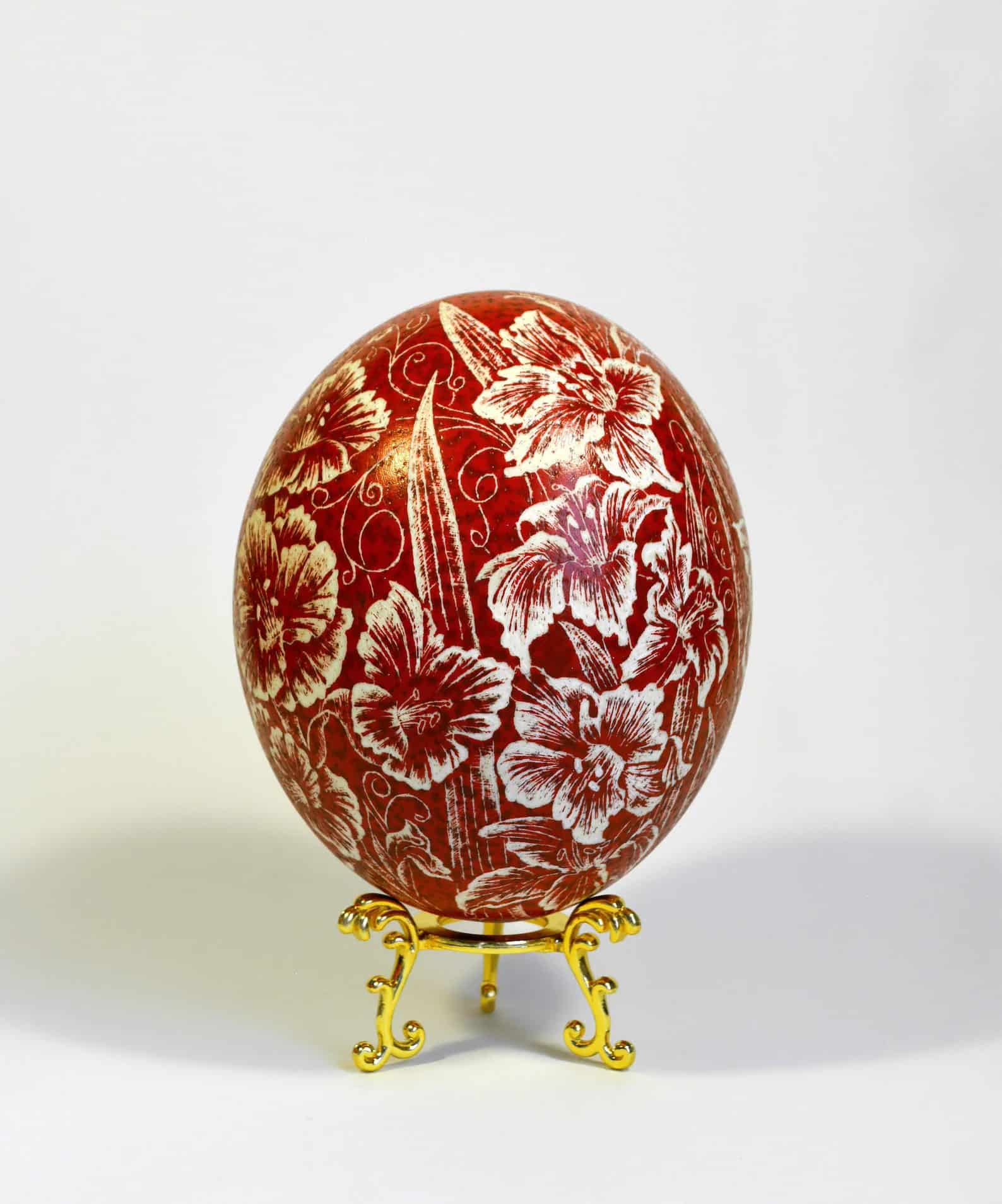 Ostrich Pysanka Ukraine Egg Real Hand
