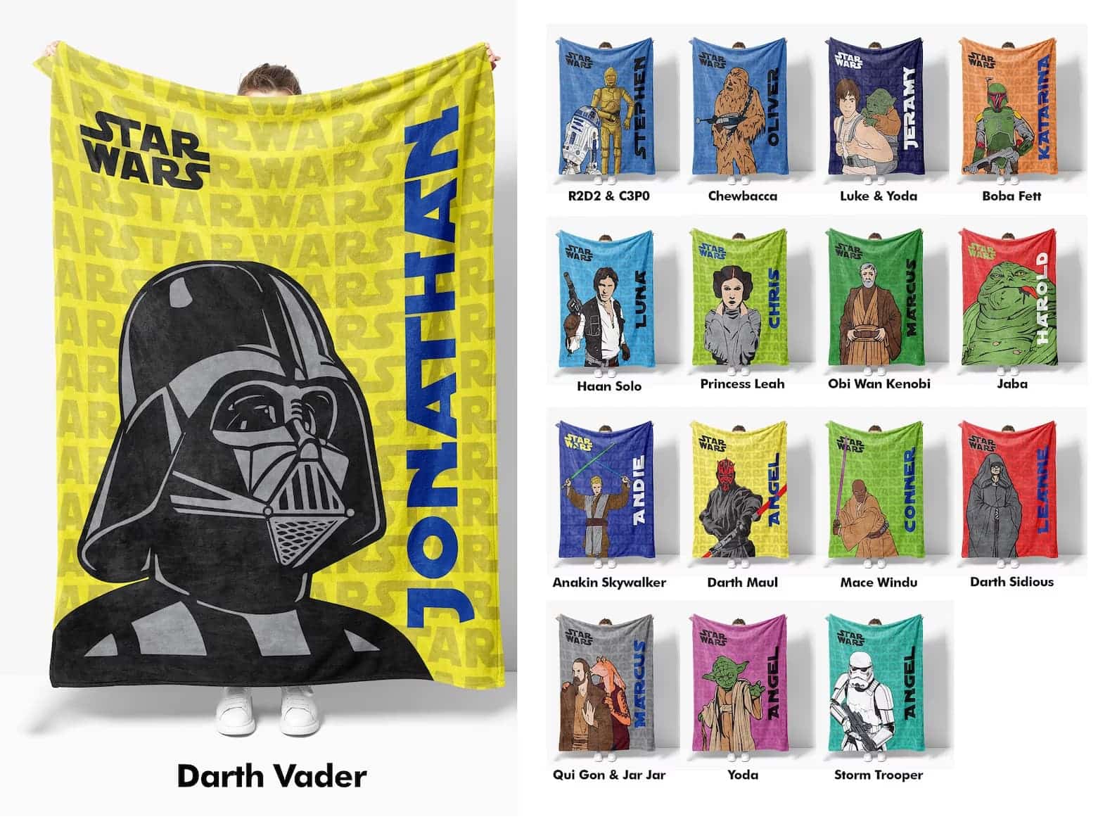 Star Wars Personalized Throw Blanket