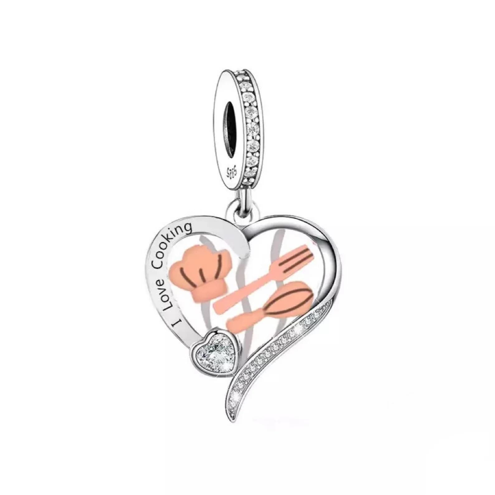 Love for Cooking Charm Fits Pandora Bracelets