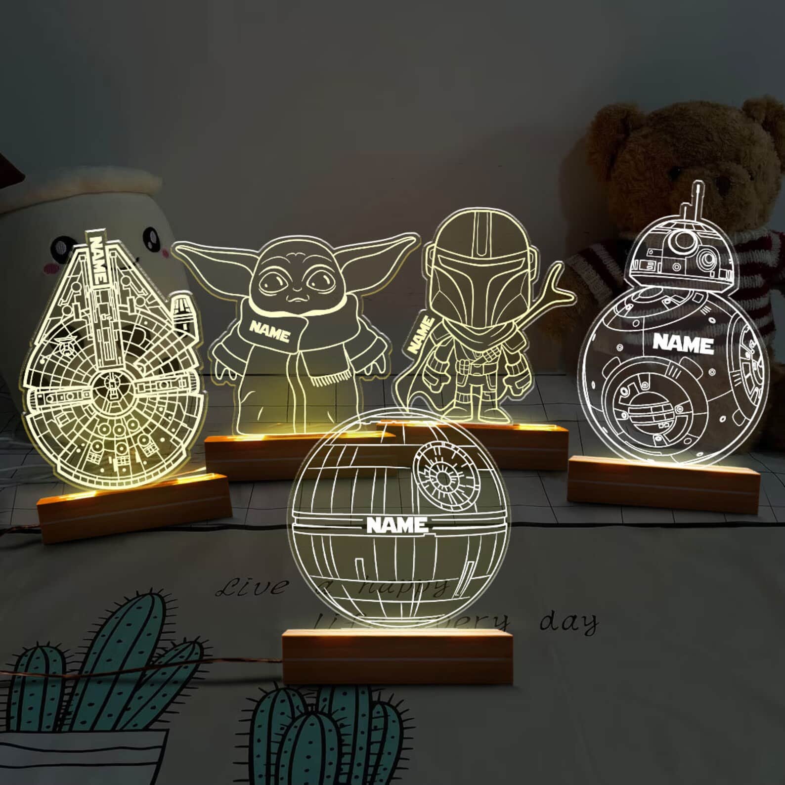 Star War Kids Acrylic Night Light