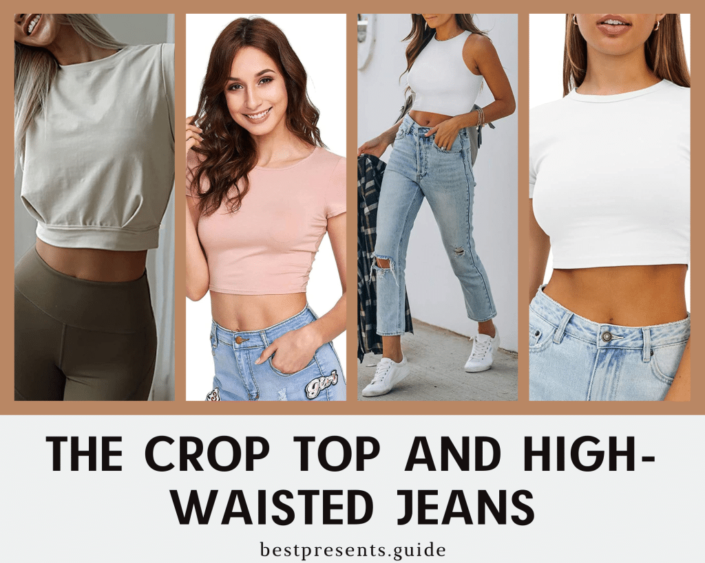 The Crop Top and High-Waisted Jeans