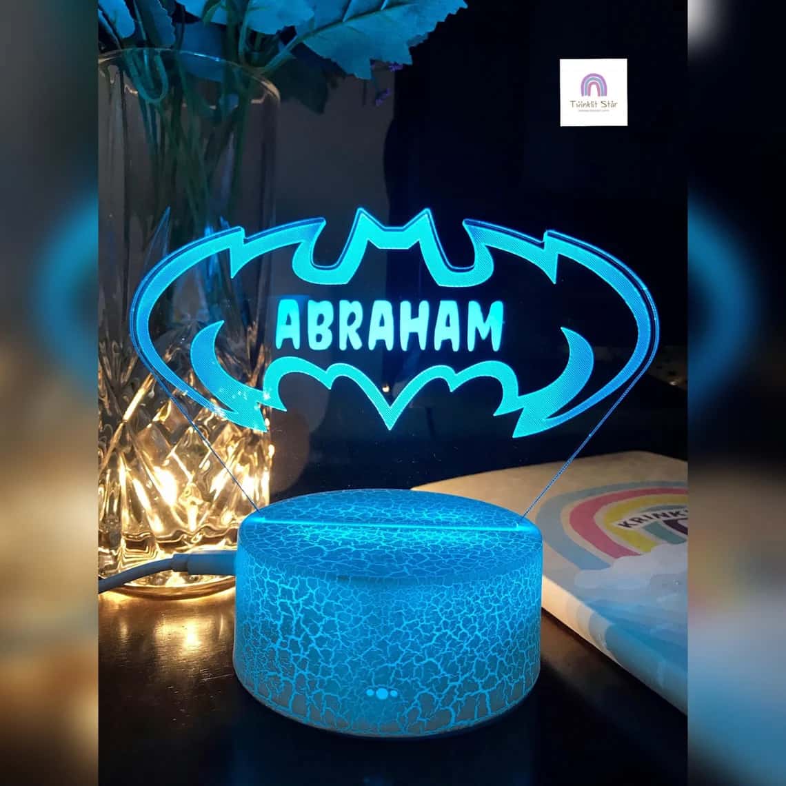 Personalized BATMAN Multi Colored Night Light