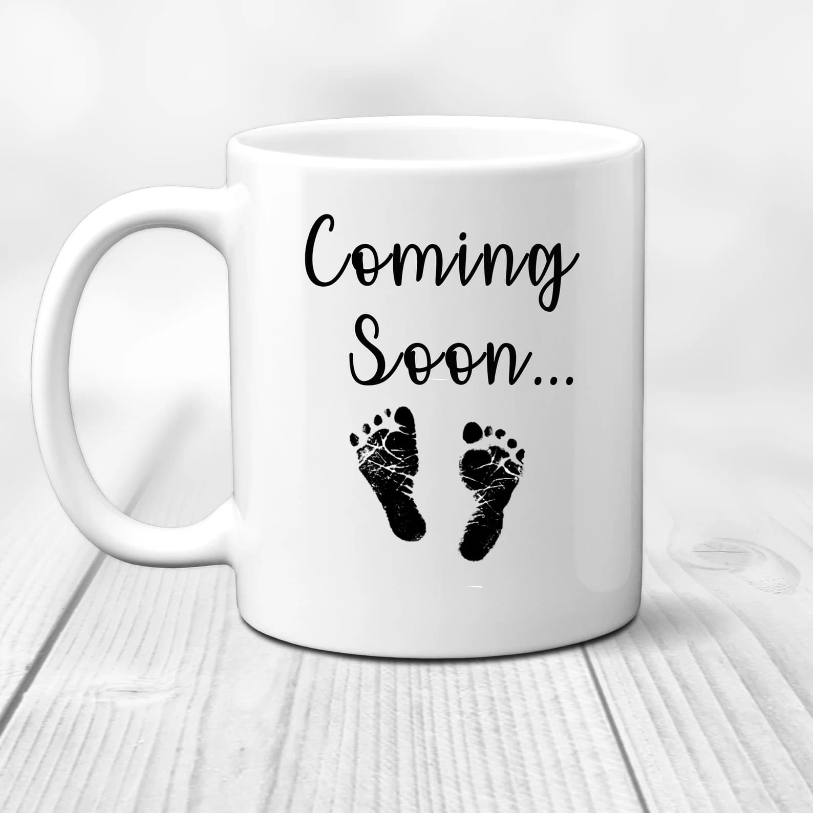Coming Soon Baby Feet Mug