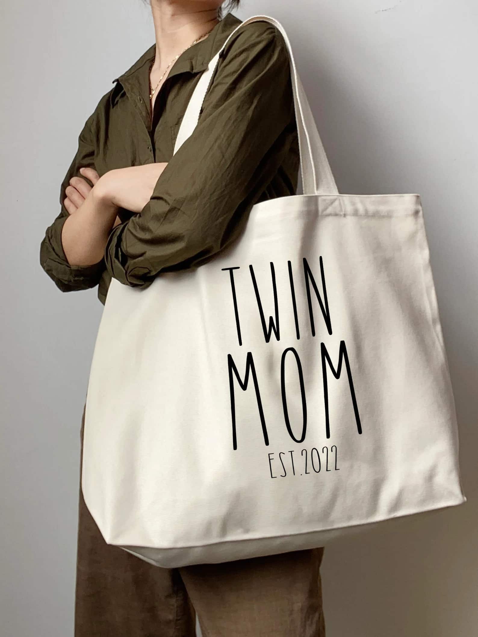 Twin Mom Est Tote Bag Mom